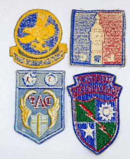 Lot of Four Assorted Military Patches