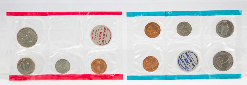 4 1970's U.S. Mint Uncirculated sets