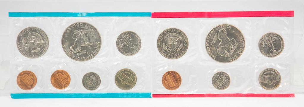 4 1970's U.S. Mint Uncirculated sets