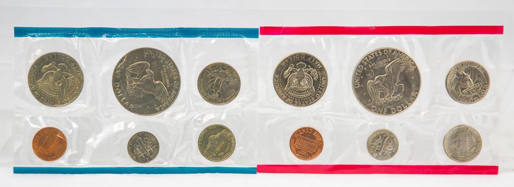 4 1970's U.S. Mint Uncirculated sets