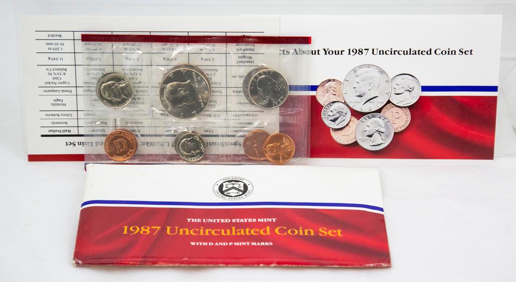 4 1980's U.S. Mint Uncirculated sets