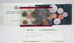 4 1980s/90s U.S. Mint Uncirculated sets