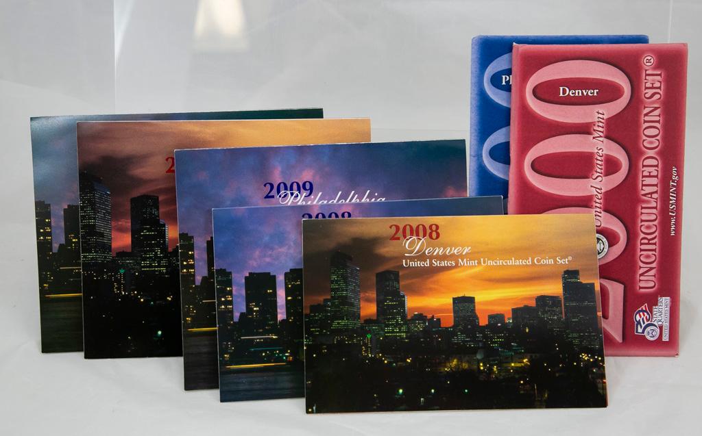 4 2000's U.S. Mint Uncirculated sets