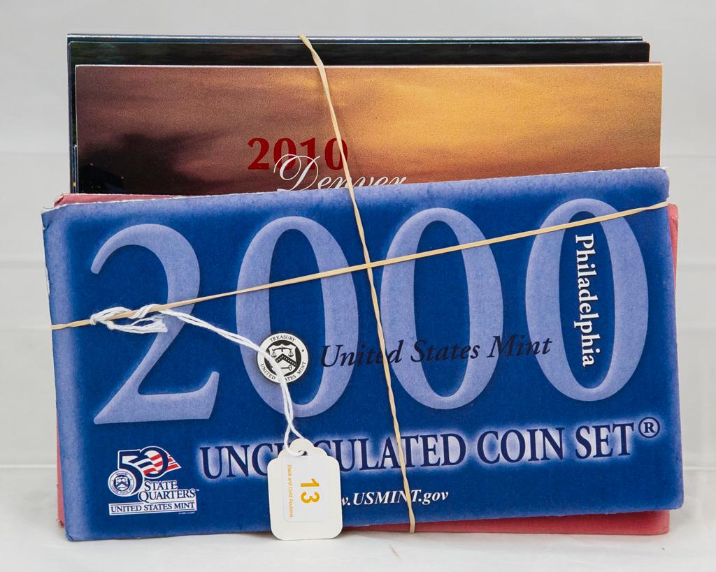 4 2000's U.S. Mint Uncirculated sets