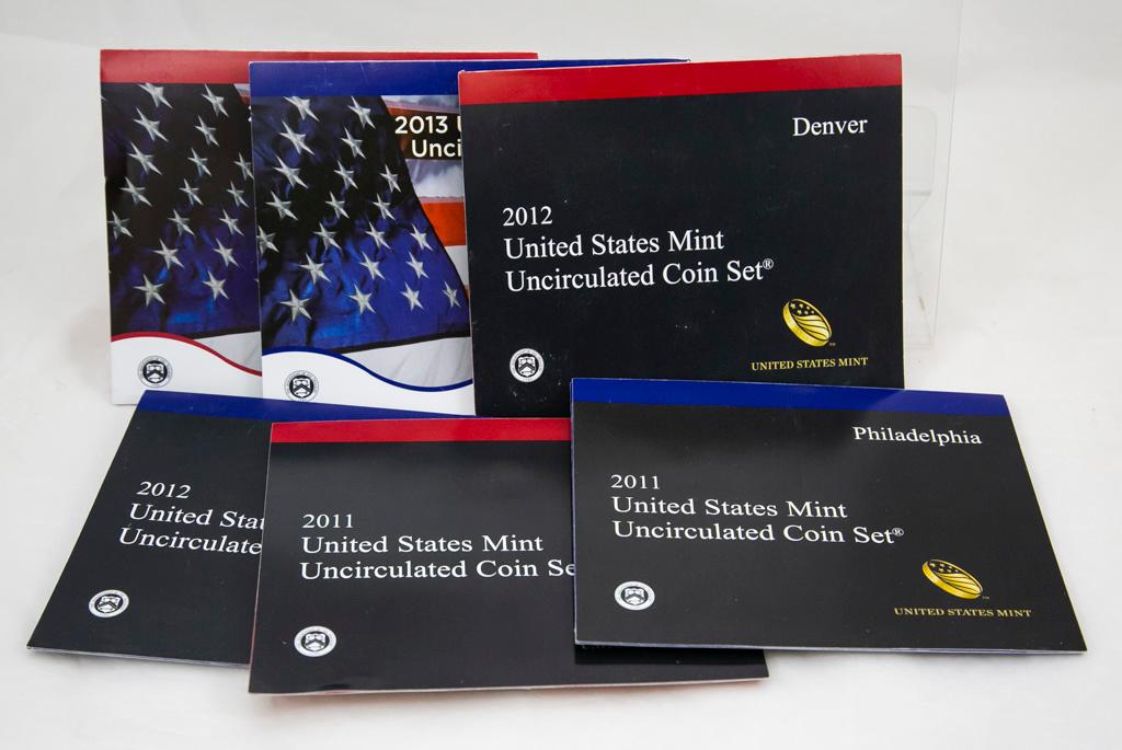 3 2010's U.S. Mint Uncirculated sets