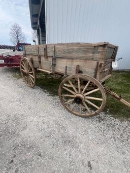 WEBER BOX BED WAGON W/ SPOKE WHEELS