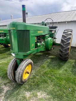 1953 JOHN DEERE 70, BEHLEN PS, GAS, LIVE PTO, S/N 7005453