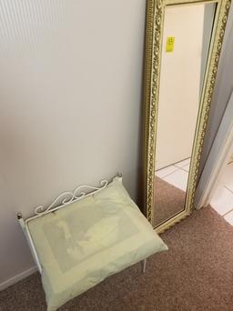 Vanity Stool & Mirror