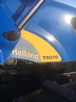 New Holland T 5070 Tractor with front end loader