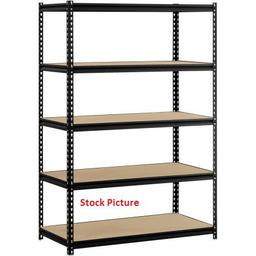 Muscle Rack 5-Shelf Steel Shelving- Black