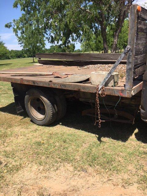 1959 Black Flatbed Chevy Truck With Dump