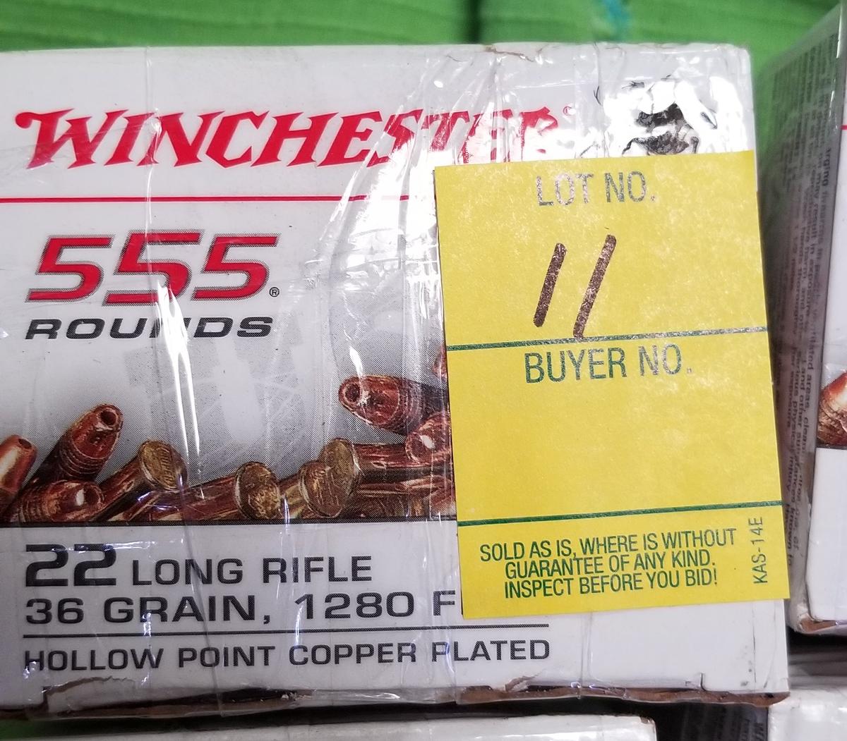 Winchester 555 Rounds 22 Long Rifle