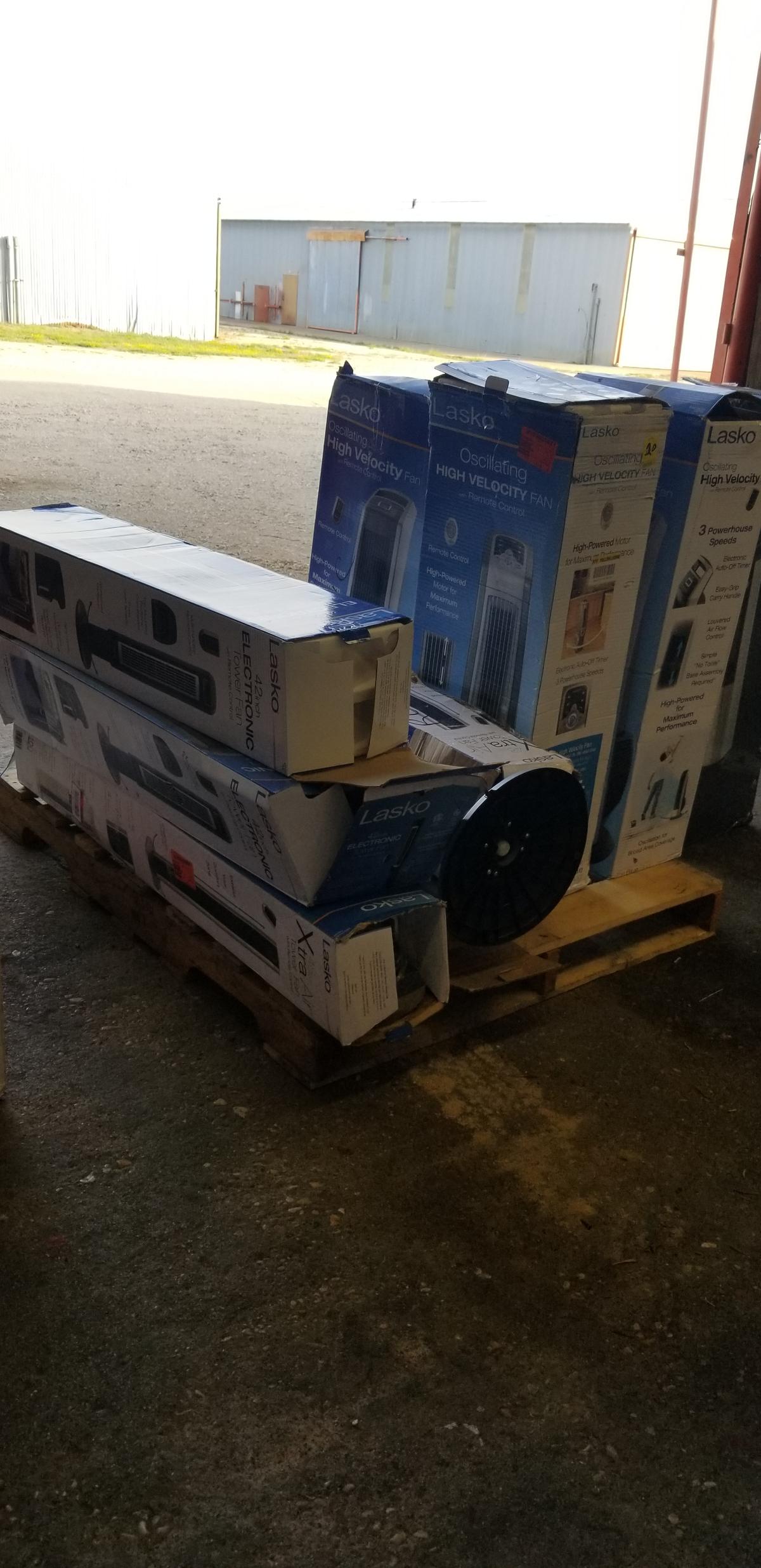 Pallet Of Lasko Oscillating High Velocity Fans