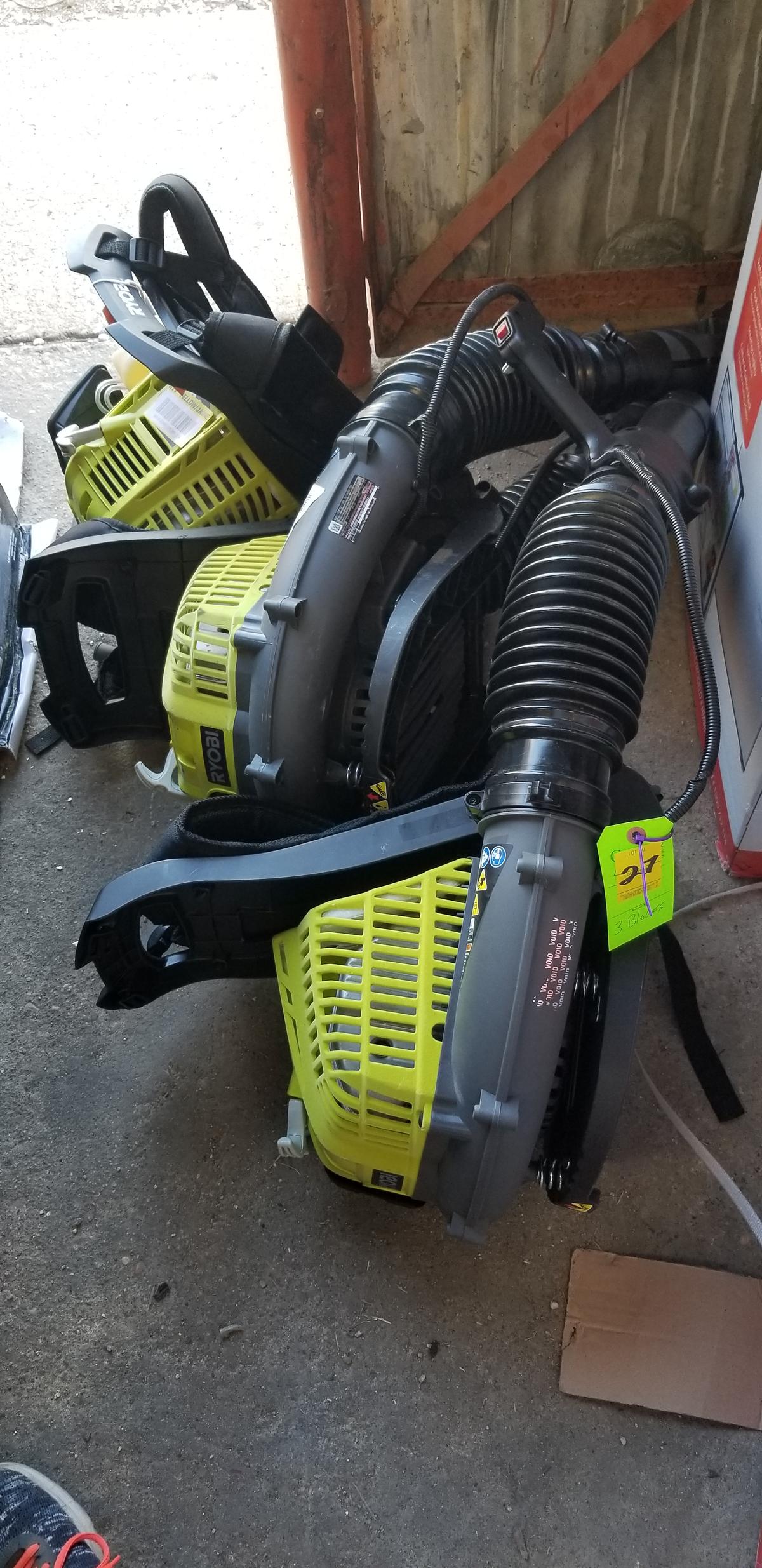 3 Ryobi Blowers