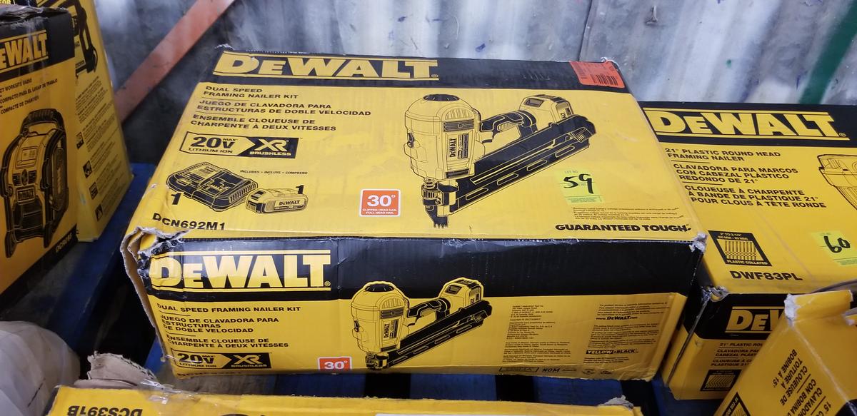 Dewalt Dual Speed Framing Nailer Kit