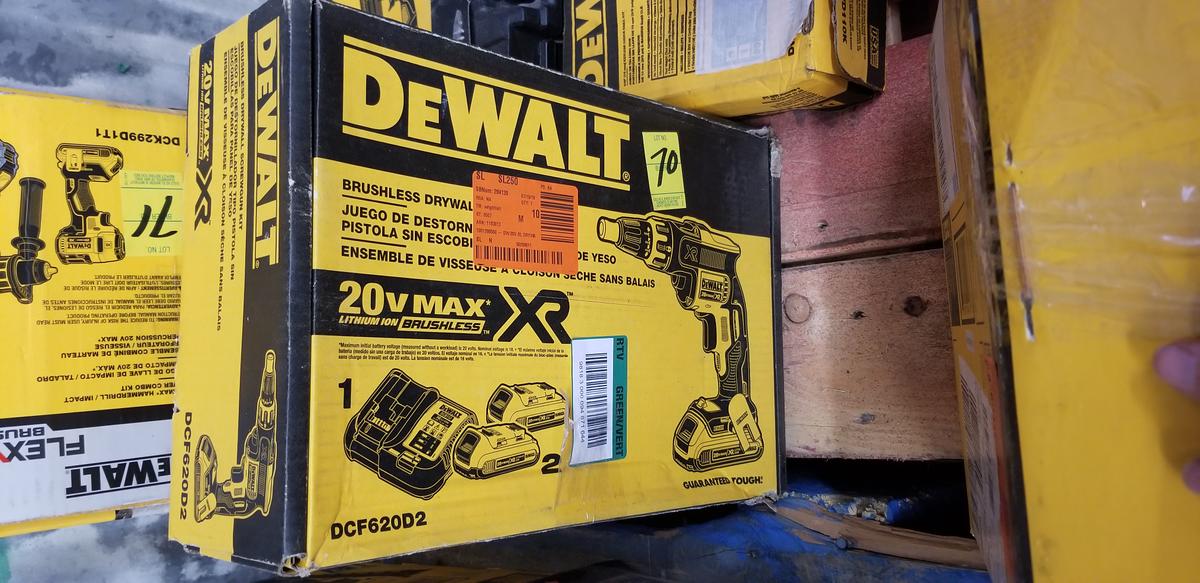 Dewalt Brushless Drywall Screwgun Kit