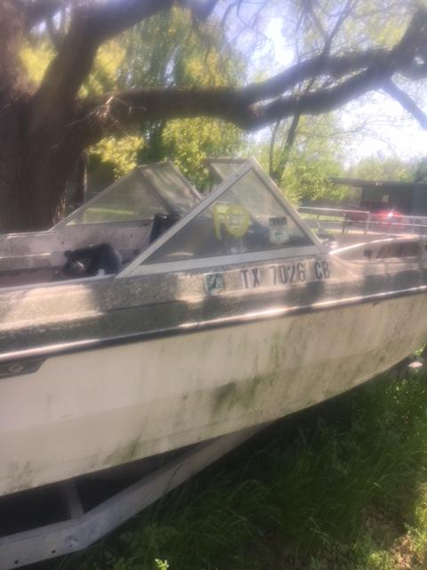 Glastron V166 Boat W 85 Hp Mercury Motor On Galvanized Trailer