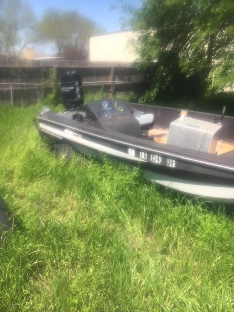 1984 Skeeter Ss-1 Fisherman Bass Boat W/115 Hp On Steel Trailer