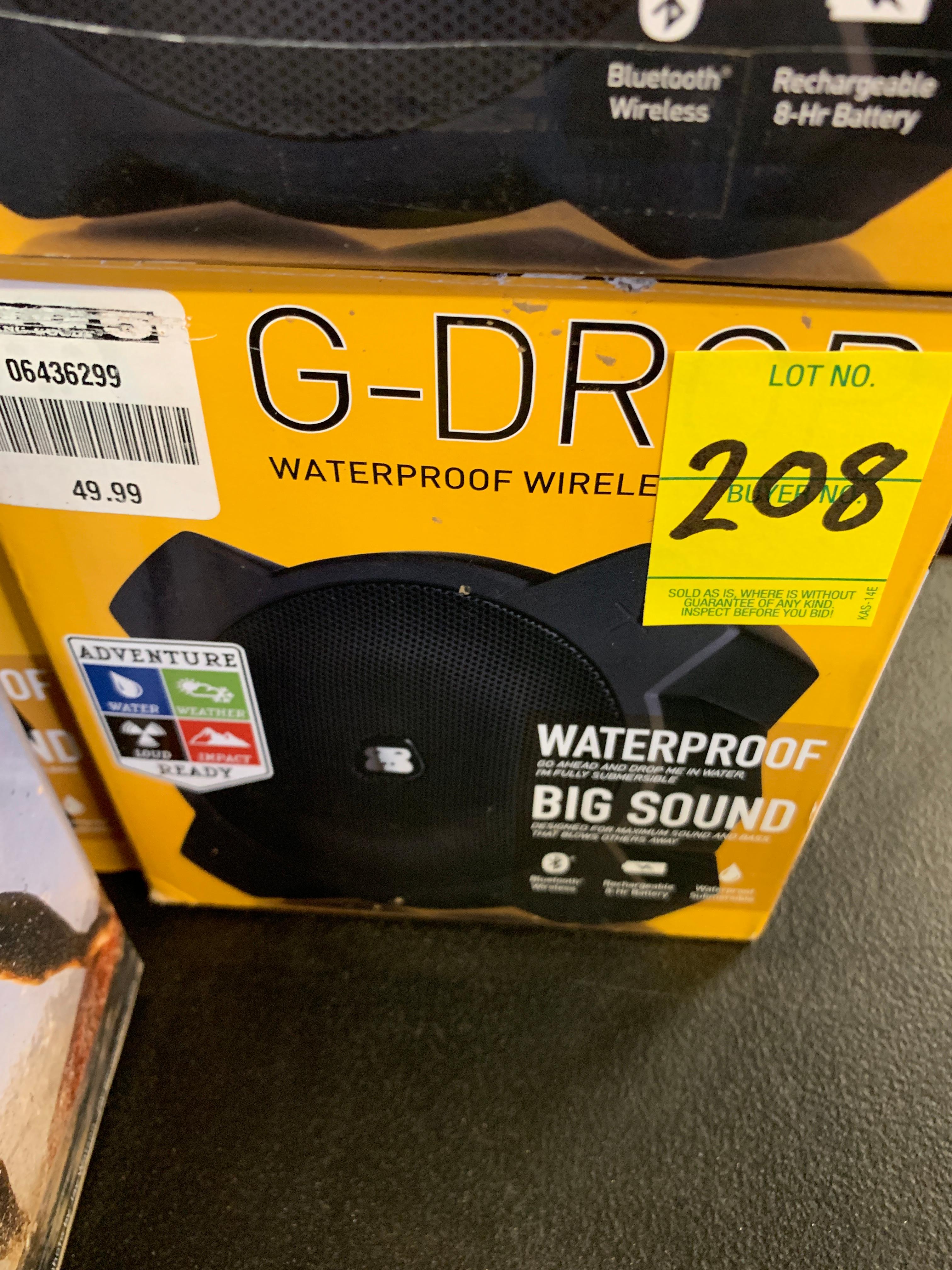 G-drop Waterproof Wireless Bluetooth Speakers