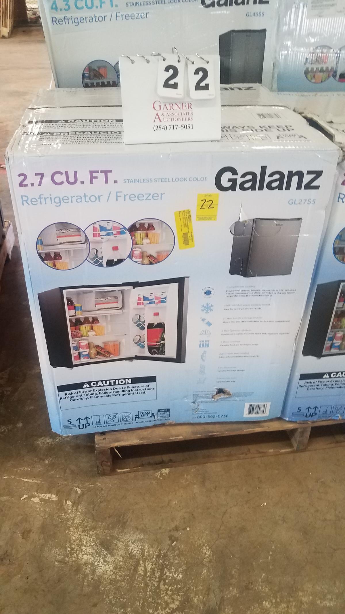 Galanz 2.7 Cu Ft Refrigerator