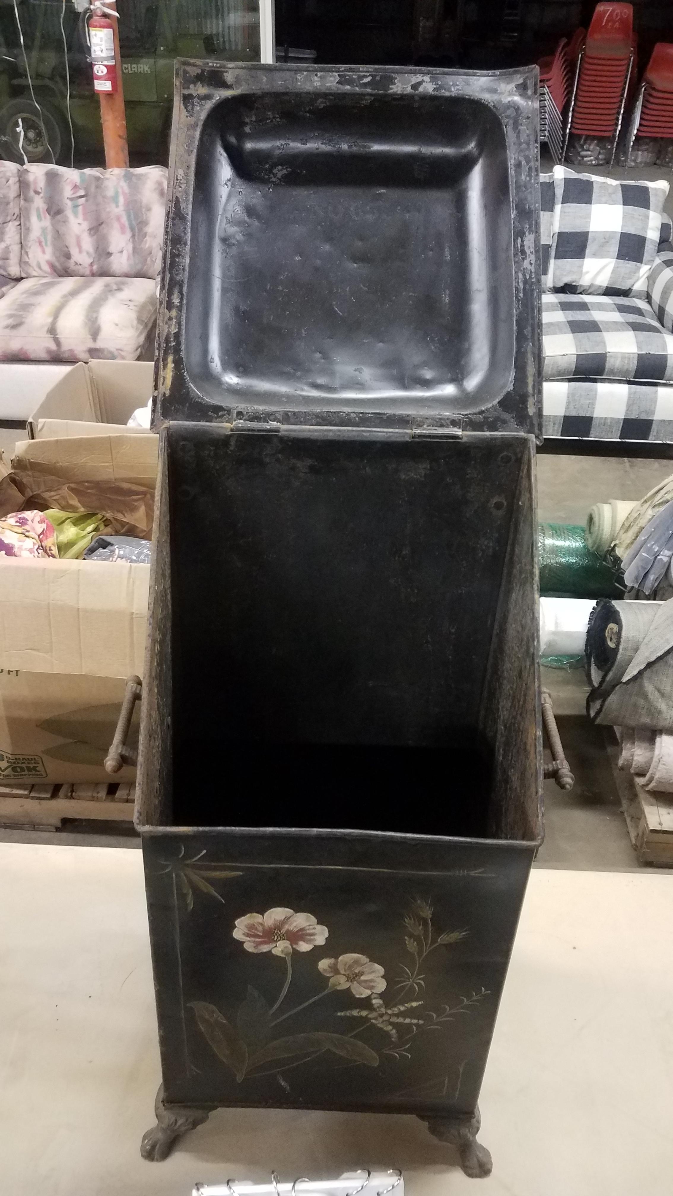 Decorative Antique Coal Bin