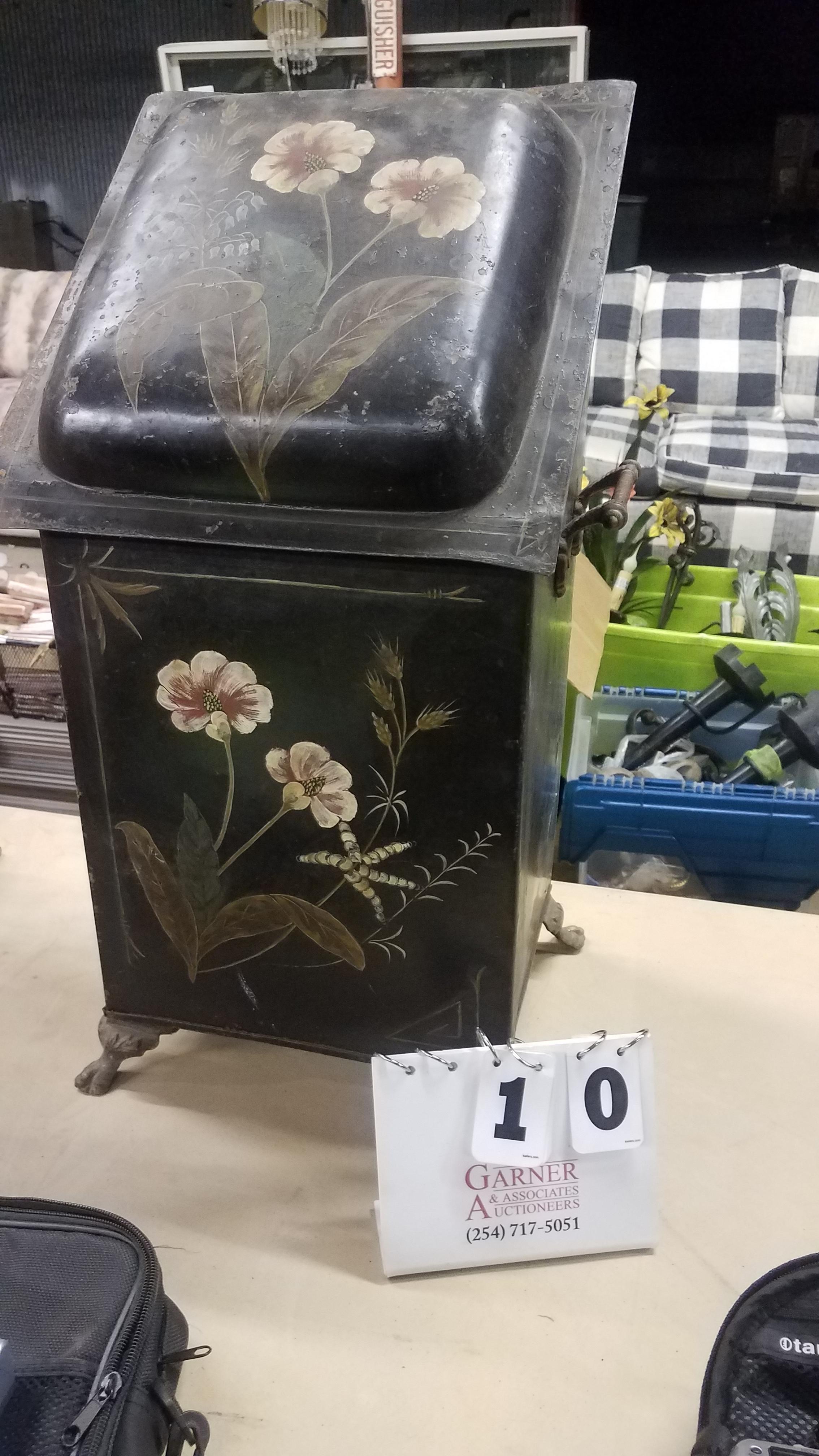 Decorative Antique Coal Bin