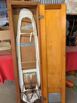 Old Ironing Board Cabinet With Ironing Board