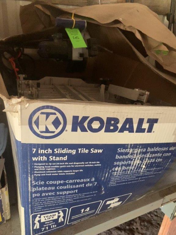 Kobalt 7" Sliding Tile Saw