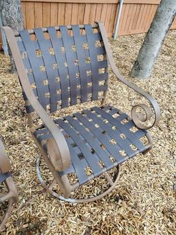 3 Swivel Patio Chairs