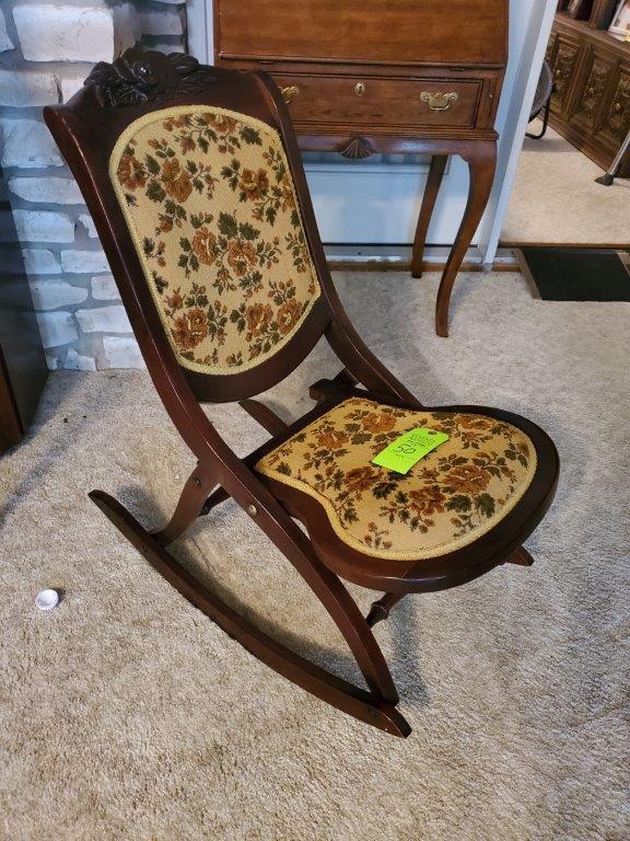 Folding Wood Rocking Chair