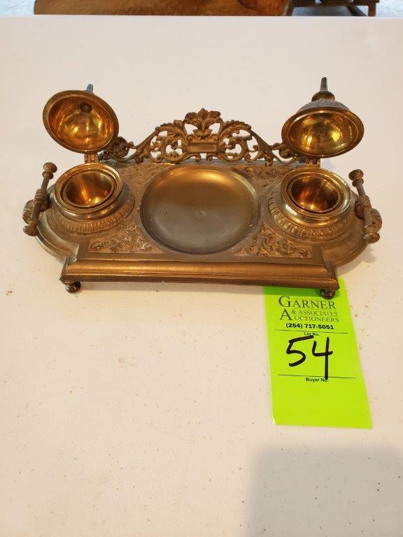 Brass Inkwell