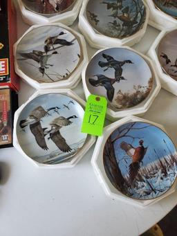 David Maass Duck Collector Plates (9) and One Collector Plate By Terry Redlin