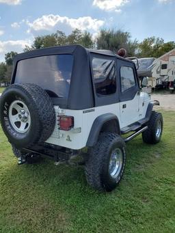 1990 Jeep Wrangler - 104,338 Miles - 6 Cyl - Standard Transmission