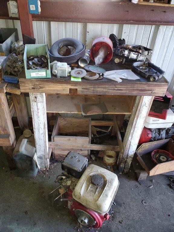 Contents of Go Cart Mechanic Shed