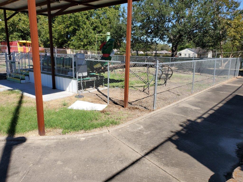 Chain-link Fencing by Gator Coaster Approx. 108' and a Gate