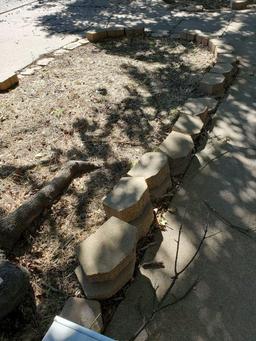 Retaining Wall Blocks around 3 Trees in KiddieLand Area