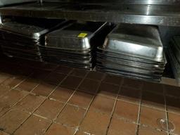 3 Stacks Stainless Steel Steam Pans 21"x13"