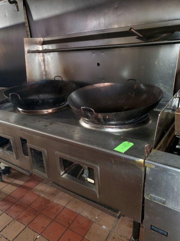 Wok Gas Range with 2 Chambers