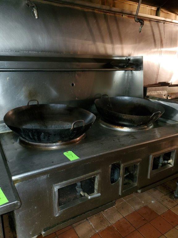 Wok Gas Range with 2 Chambers