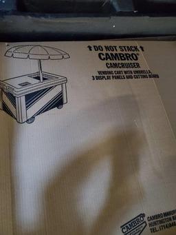 Cambro Vending Cart w/ Umbrella - NIB