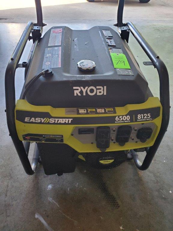 Ryobi Generator 6500 Running Watts 8125 Starting Watts, Easy Start