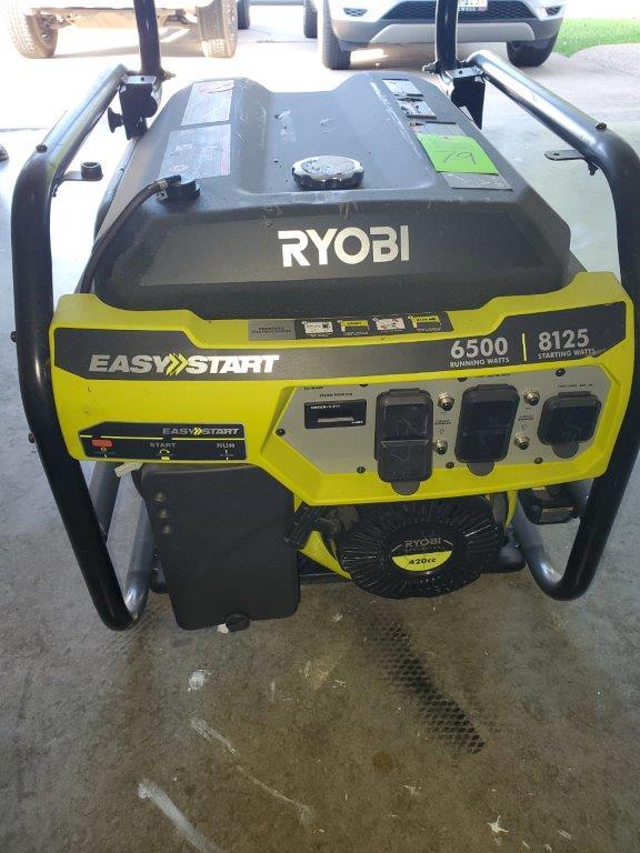 Ryobi Generator 6500 Running Watts 8125 Starting Watts, Easy Start
