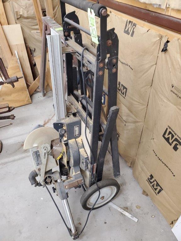 Craftsman 8 1/4" Slide Compound Miter Saw on Portable Work Stand
