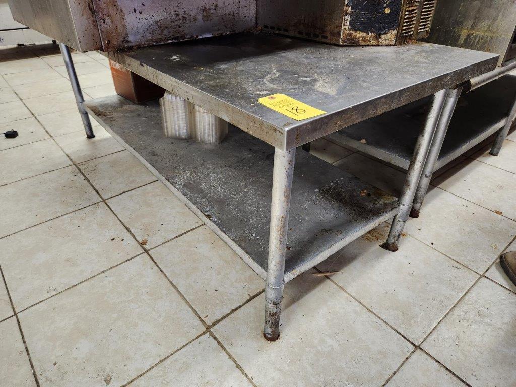 Stainless Steel Low Profile Table 6'