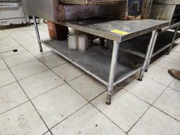 Stainless Steel Low Profile Table 6'