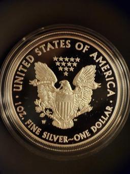 2013 - W American Eagle One Ounce Silver Proof Coin