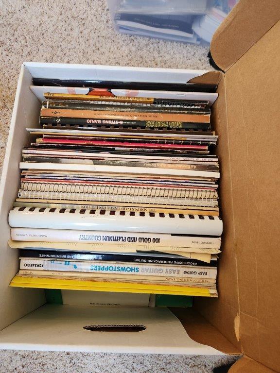 Music Stands, Tambourine, Guitar Foot Stools, Music Books, & Misc.