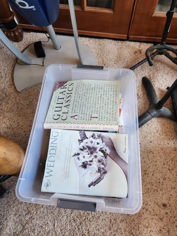 Music Stands, Tambourine, Guitar Foot Stools, Music Books, & Misc.