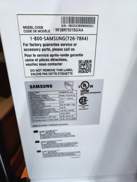 Samsung Smart French Door Refrigerator