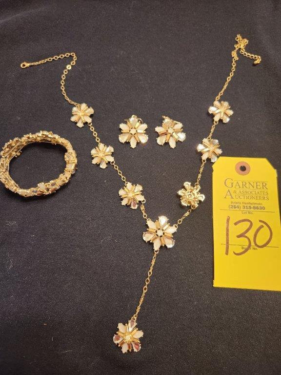 Costume Jewelry - Necklace, Earrings, & Bracelet
